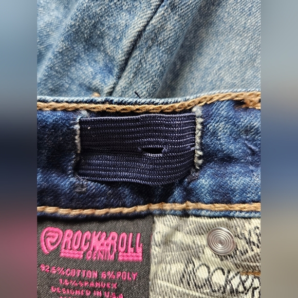 Rock & Roll Girls Bootcut jeans, with adjustable elastic waistband, size 16 - Picture 11 of 12